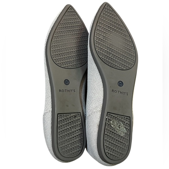 Rothy’s women’s the point light gray ballet flat shoes - Picture 8 of 9